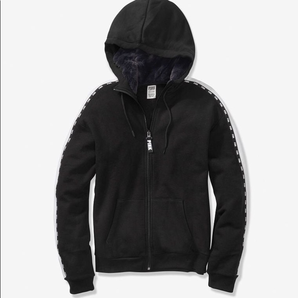PINK Fur Hood Full-Zip🌛